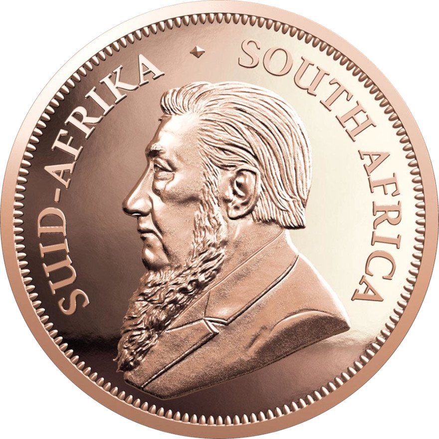 Back of the Gold Krugerrand 1 oz PF - 2022