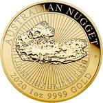 Gold Australian Nugget 1 oz - Hand of Faith 2020