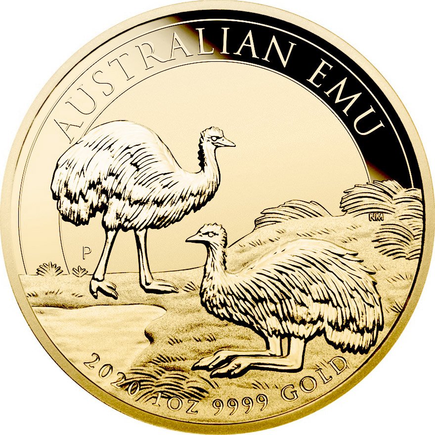 View 1: Gold Emu 1 oz - 2020