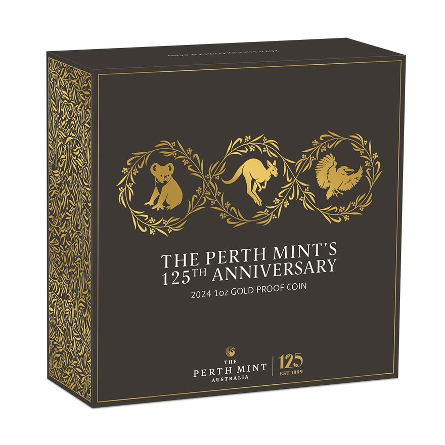 View 5: Gold The Perth Mint's 125th Anniversary 1 oz PP - 2024
