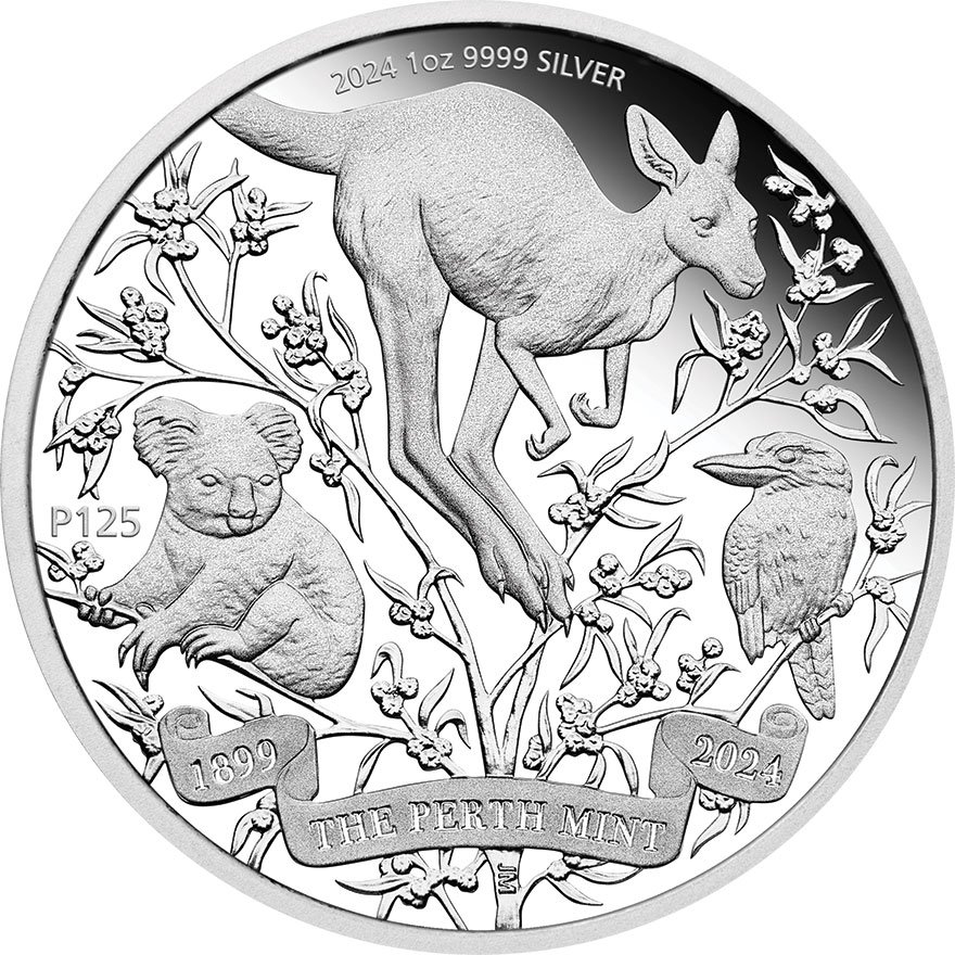 View 1: Silber The Perth Mint's 125th Anniversary 1 oz PP - 2024