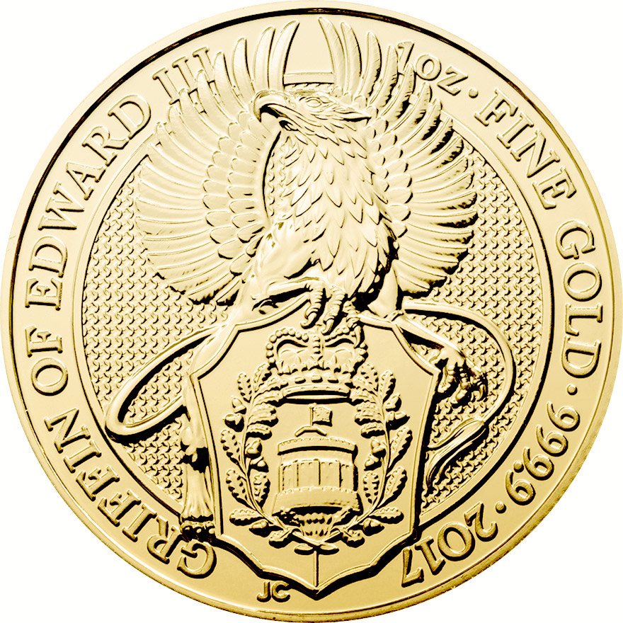View 1: Gold The Queen's Beasts 1 oz - Griffin of Edward 2017