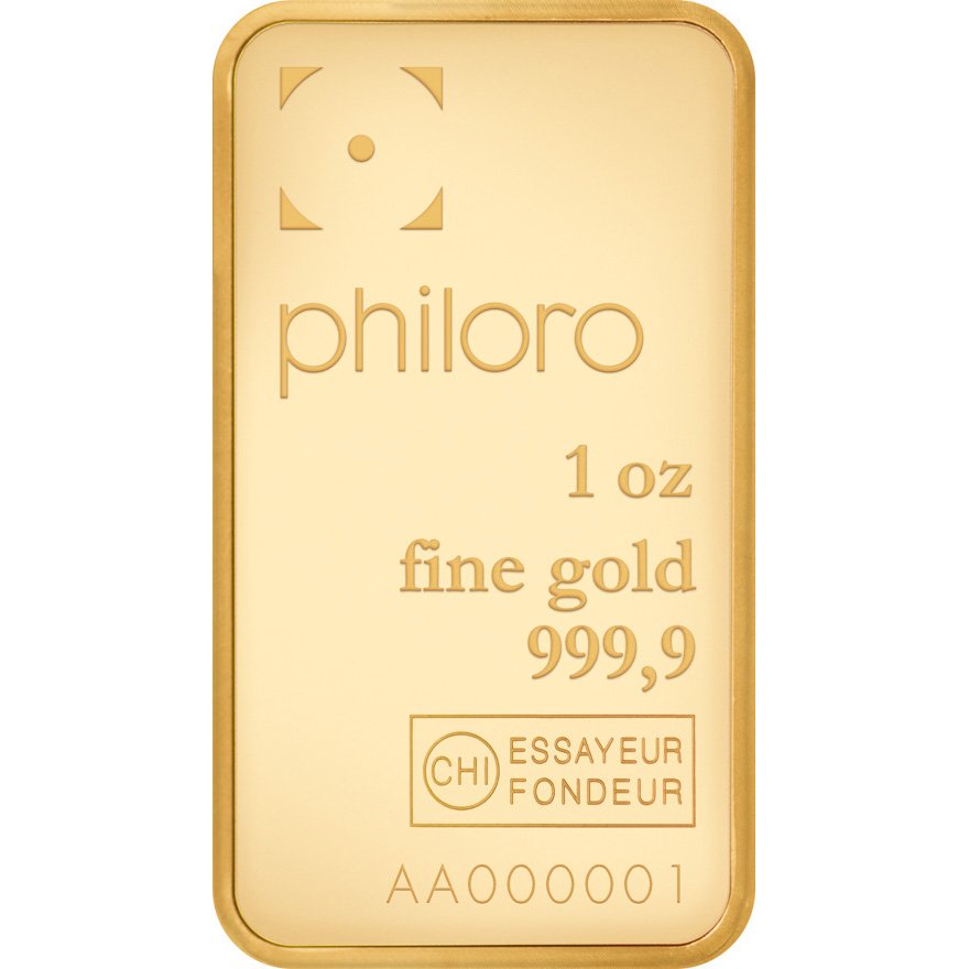 View 3: Goldbarren 1 oz philoro - LBMA zertifiziert