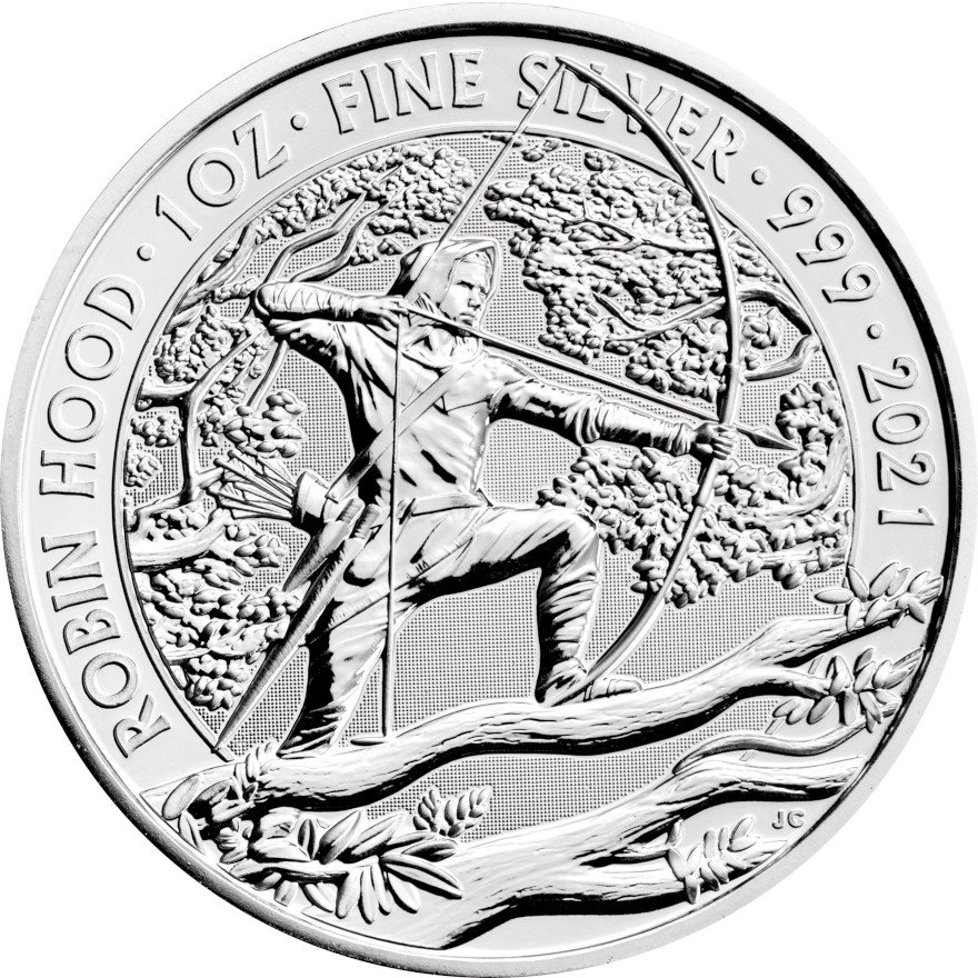 View 1: Silber Myths and Legends 1 oz - Robin Hood 2021