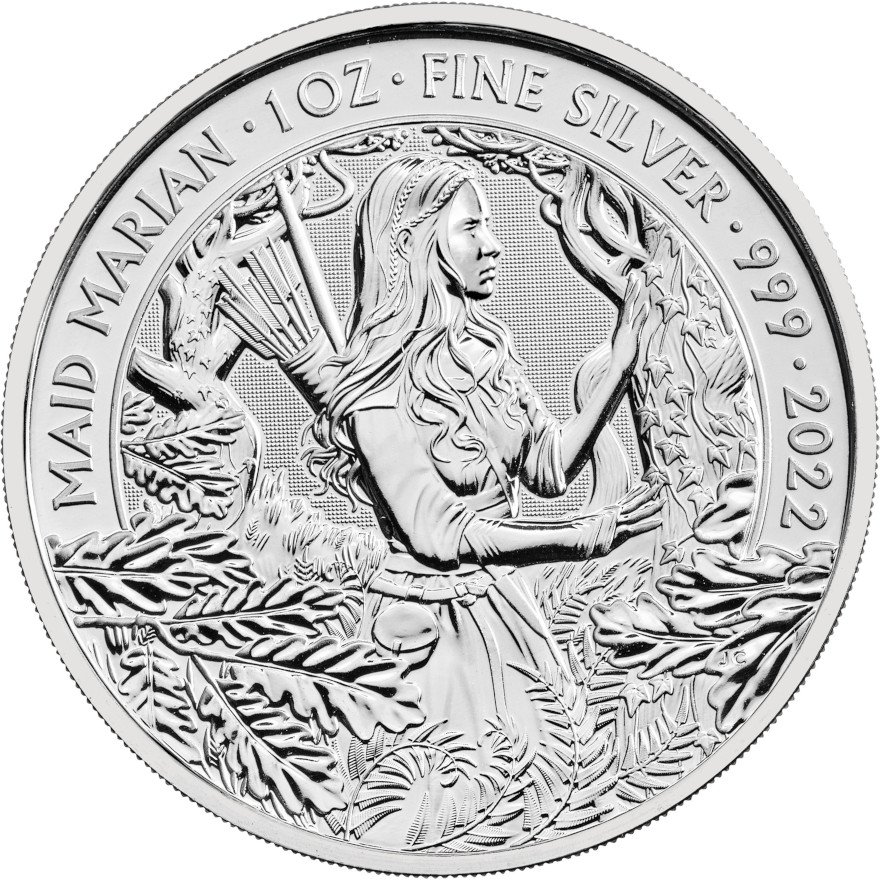 View 1: Silber Myths and Legends 1 oz - Maid Marian 2022
