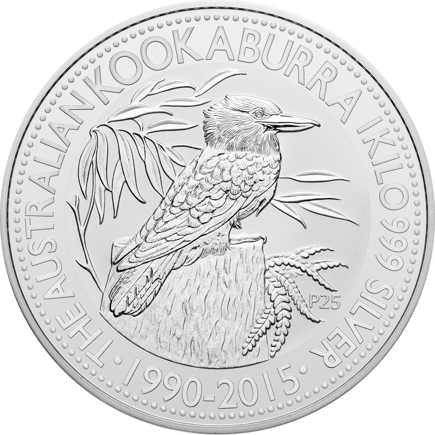 View 1: Silber Kookaburra 1000 g - diverse Jahrgänge