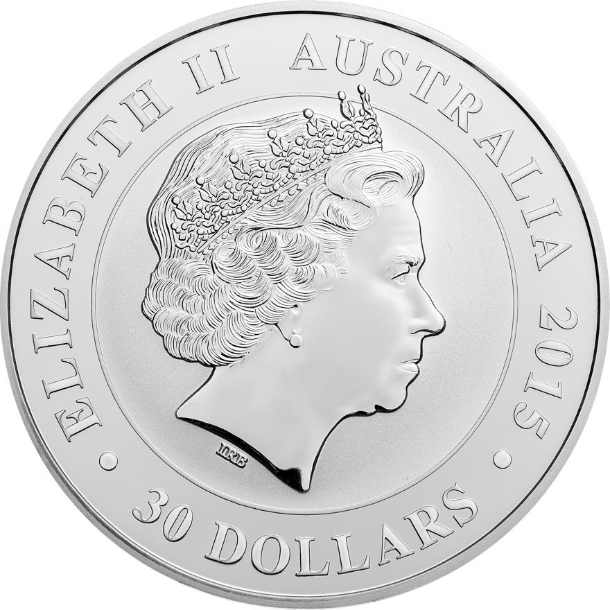 Back of the Silver Kookaburra 1kg