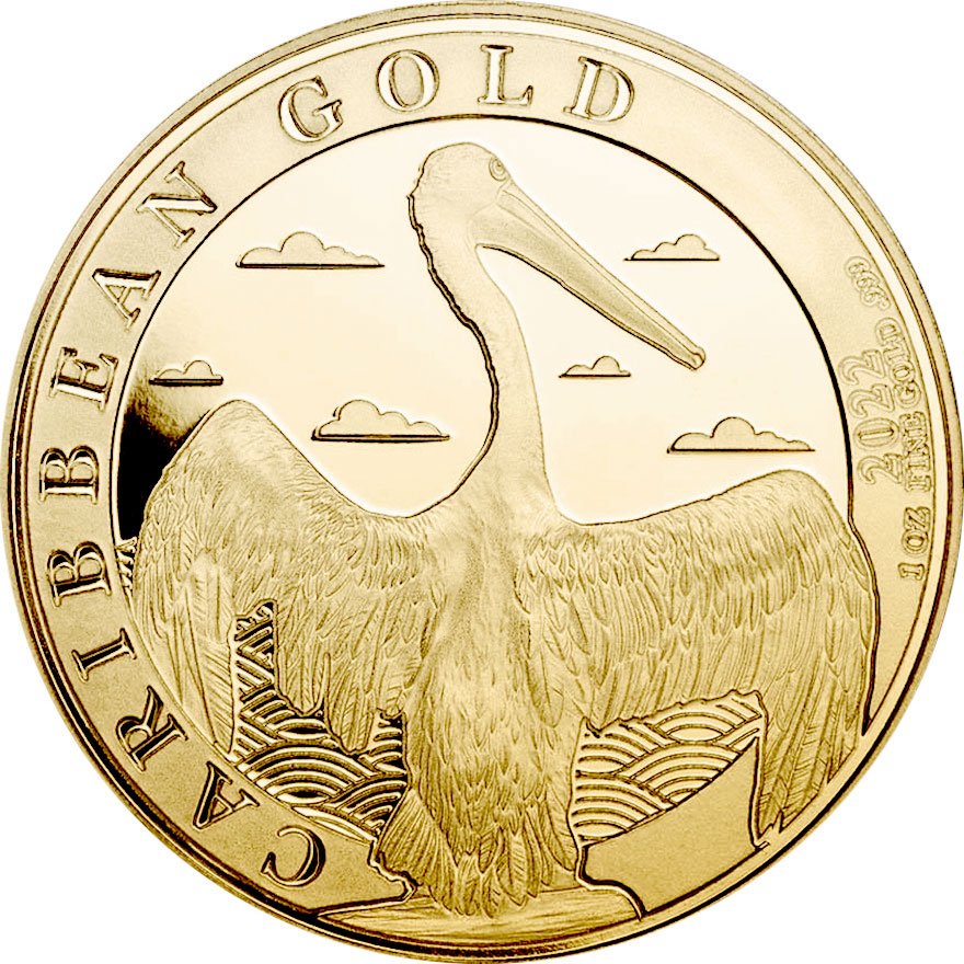 View 1: Gold Barbados Pelican 1 oz - 2022