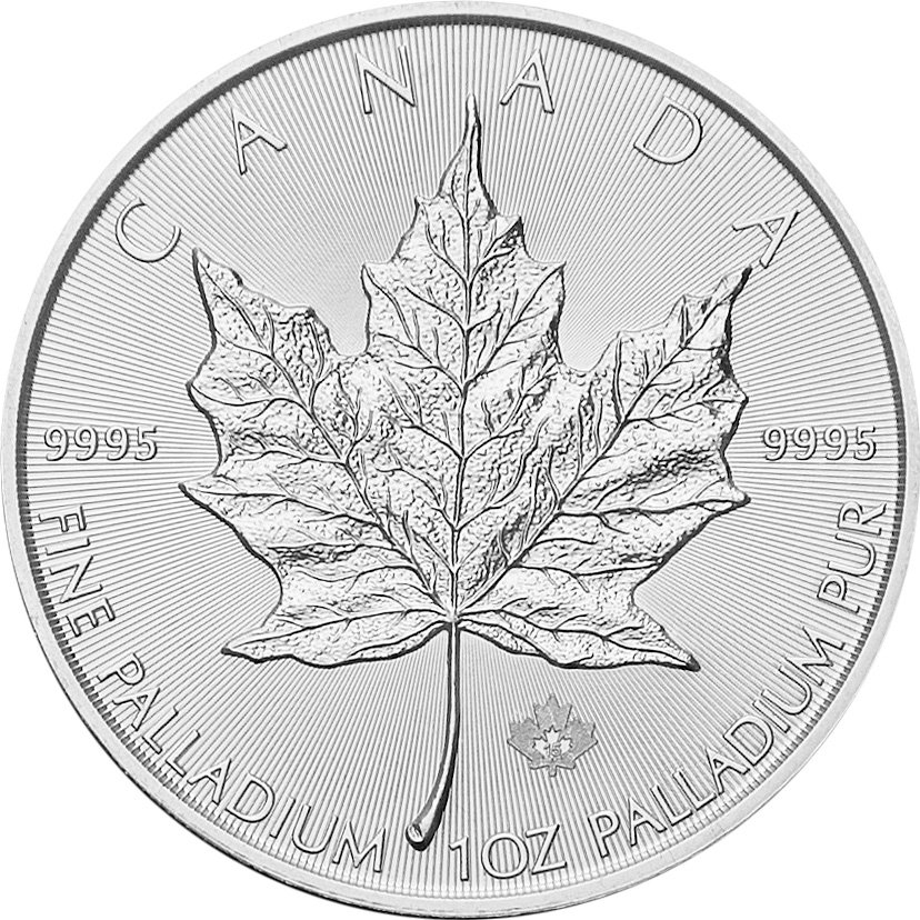 View 1: Palladium Maple Leaf 1 oz - diverse Jahrgänge