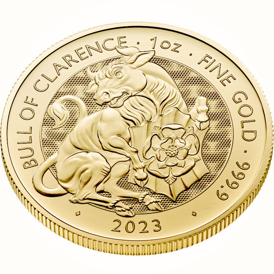 View 3: Gold Bull of Clarence 1 oz - Royal Tudor Beasts 2023