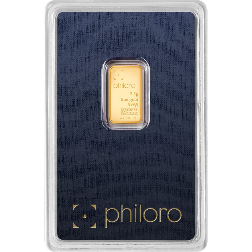 View 2: Goldbarren 2,5 g philoro - LBMA zertifiziert