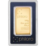 Goldbarren 100 g philoro - LBMA-zertifizierter Hersteller