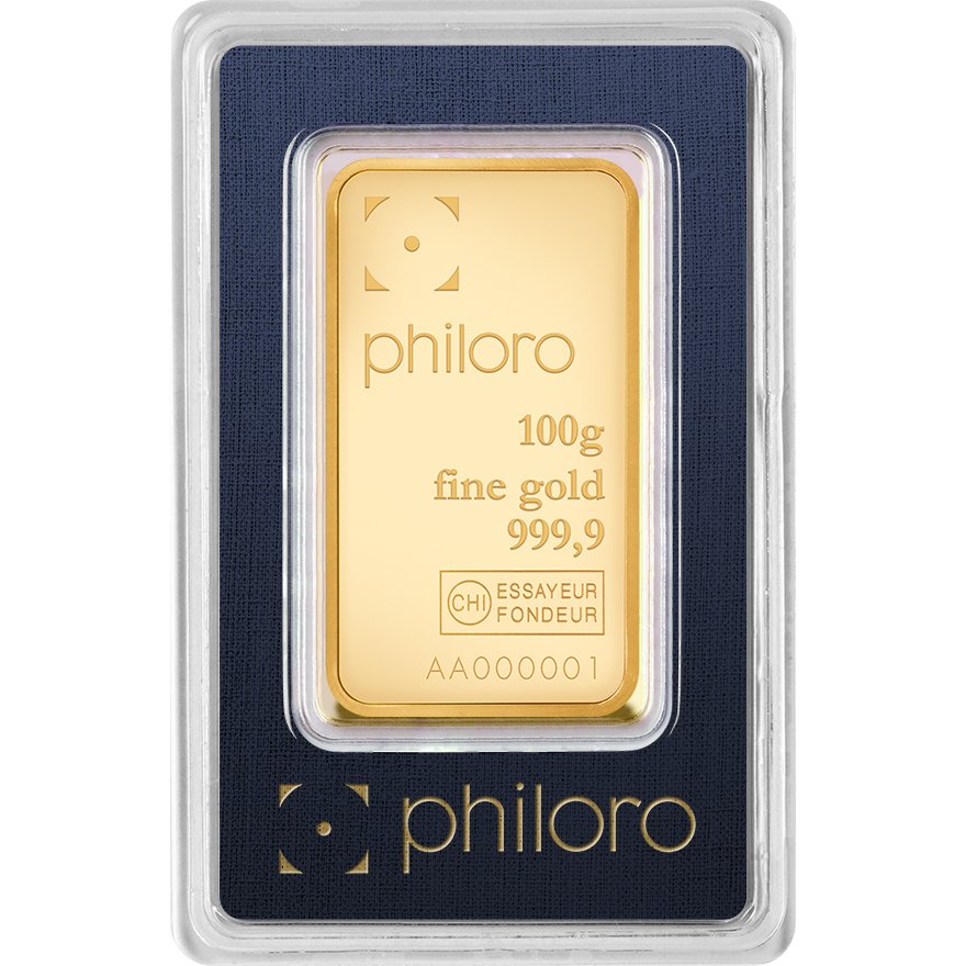View 2: Goldbarren 100 g philoro - LBMA zertifiziert