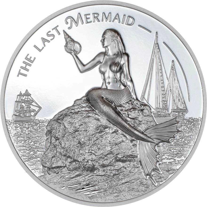 View 1: Silber X-Ray The Last Mermaid 1 oz - Ultra High Relief - 2024
