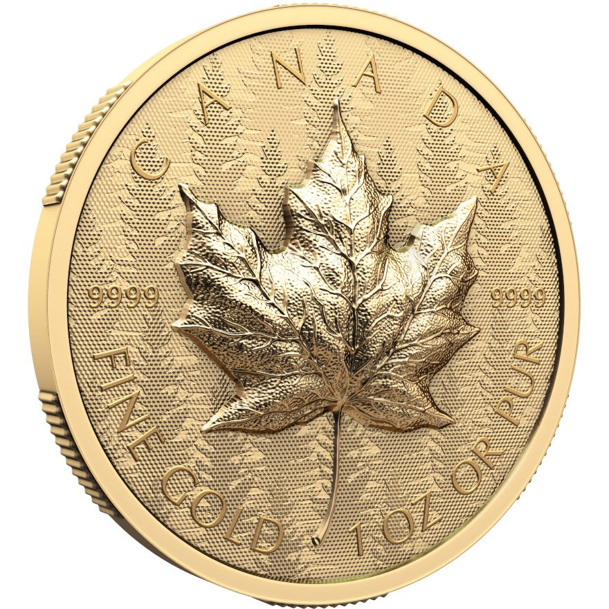 View 2: Gold Maple Leaf 1 oz RP - Ultra High Relief 2024