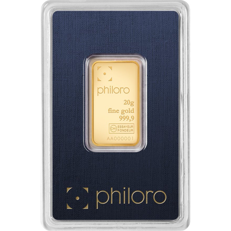 View 2: Goldbarren 20 g philoro - LBMA zertifiziert