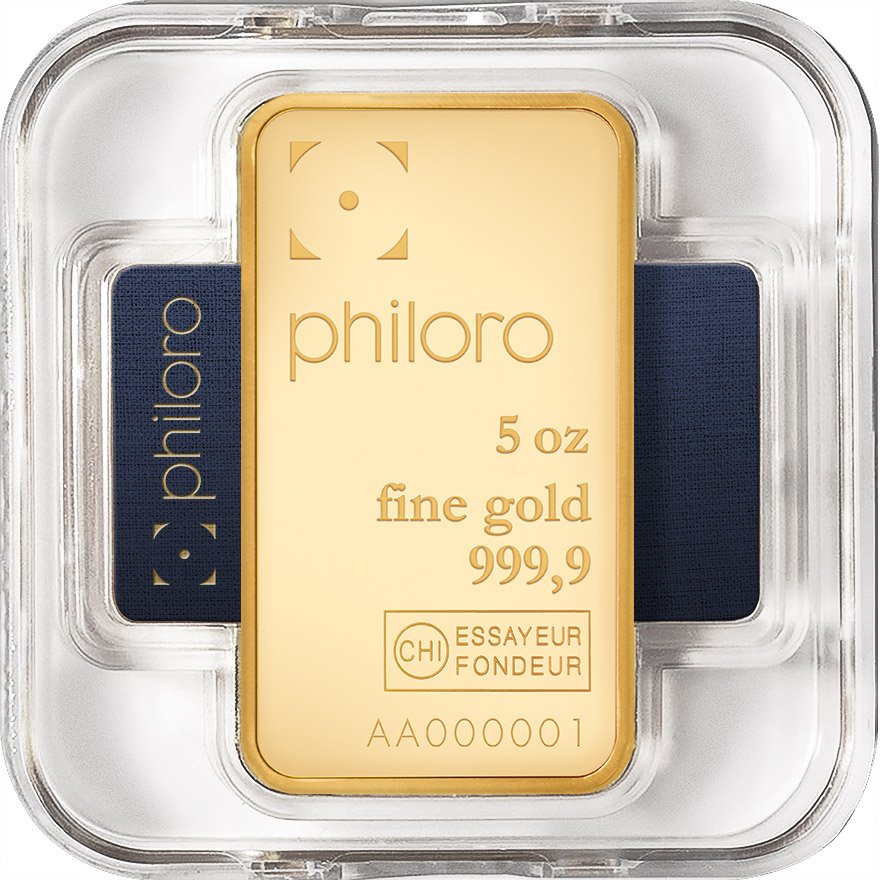 View 1: Goldbarren 5 oz philoro - LBMA zertifiziert