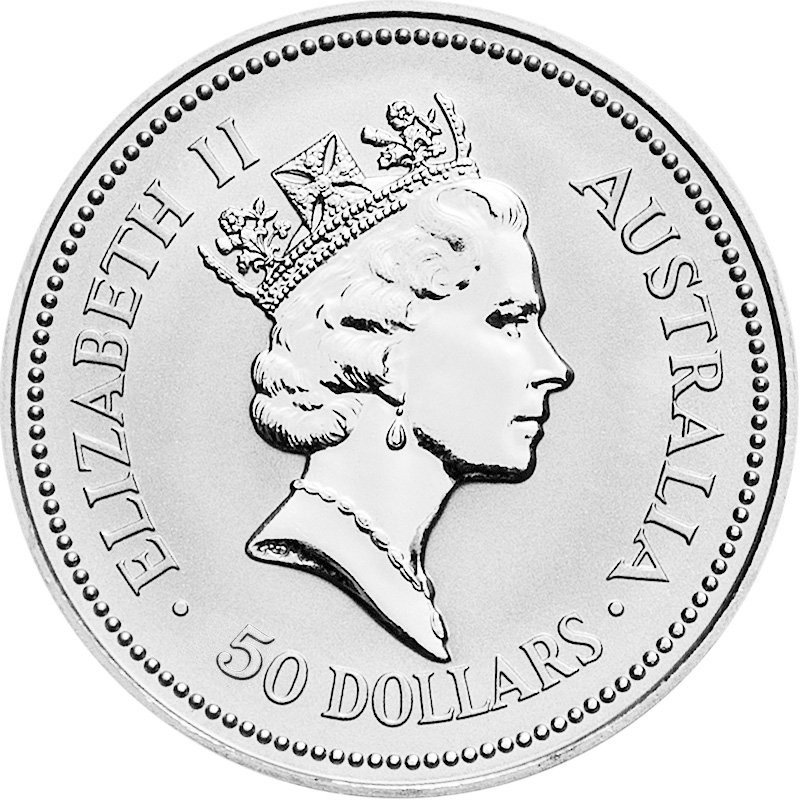 Back of the Platinum Koala 1/2 oz