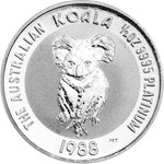 Front of the Platinum Koala 1/2 oz