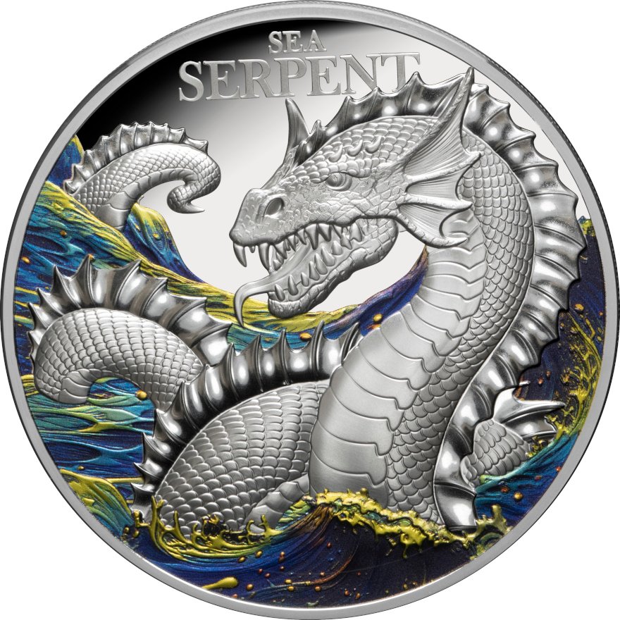 View 1: Silber Mythical Creatures - The Sea Serpent 2 oz PP - 2024