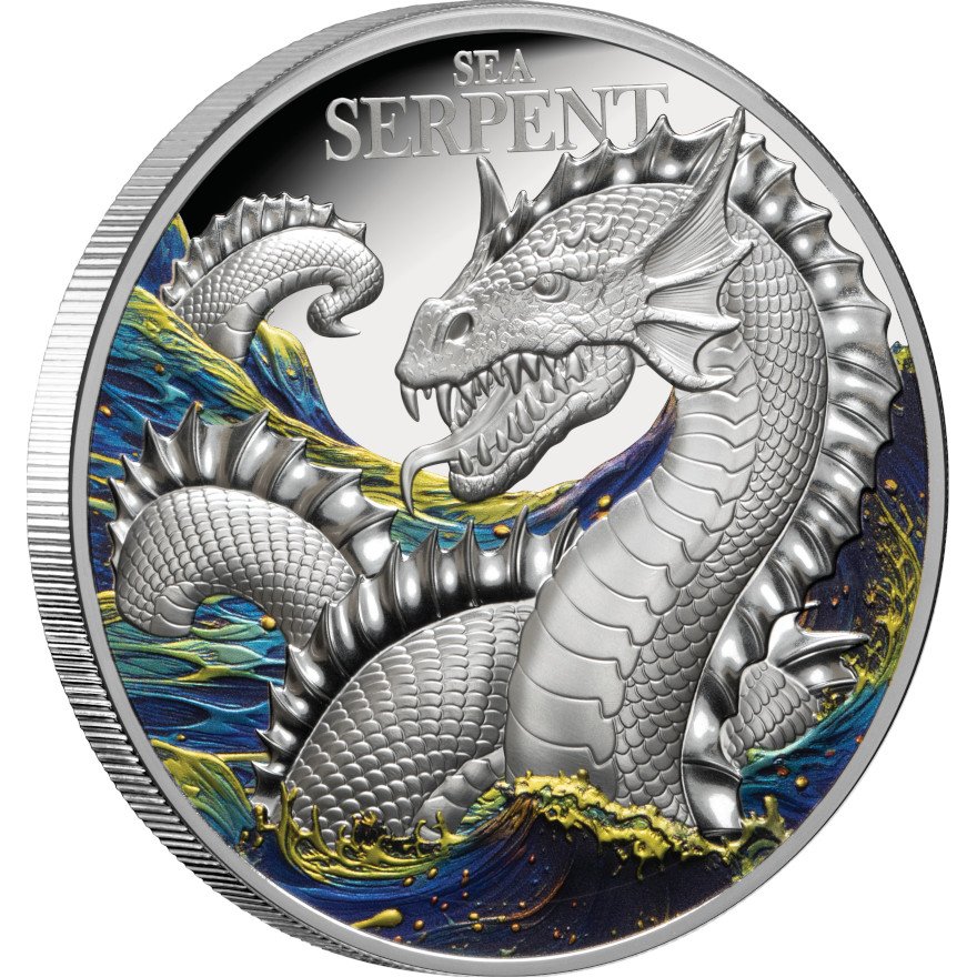 View 2: Silber Mythical Creatures - The Sea Serpent 2 oz PP - 2024