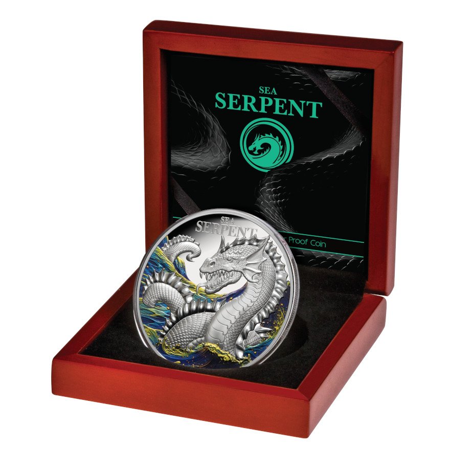 View 4: Silber Mythical Creatures - The Sea Serpent 2 oz PP - 2024