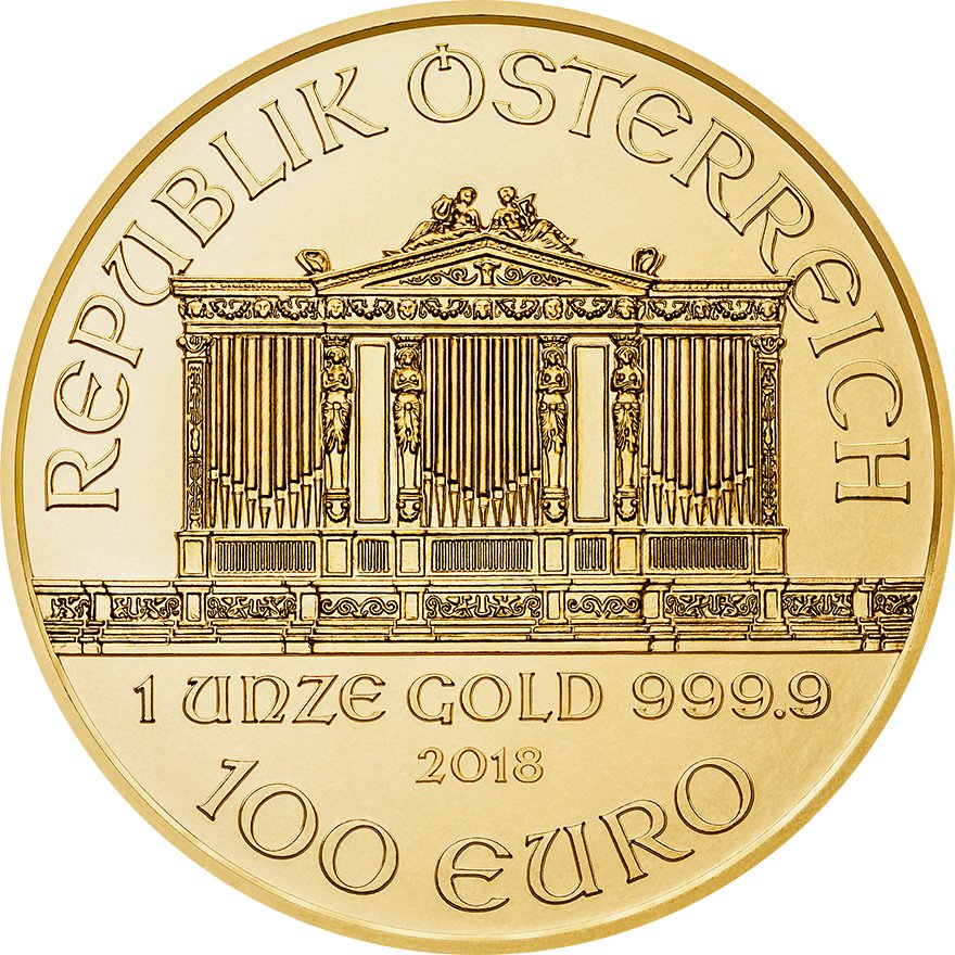 View 2: Gold Philharmoniker 1/1 oz - EUR