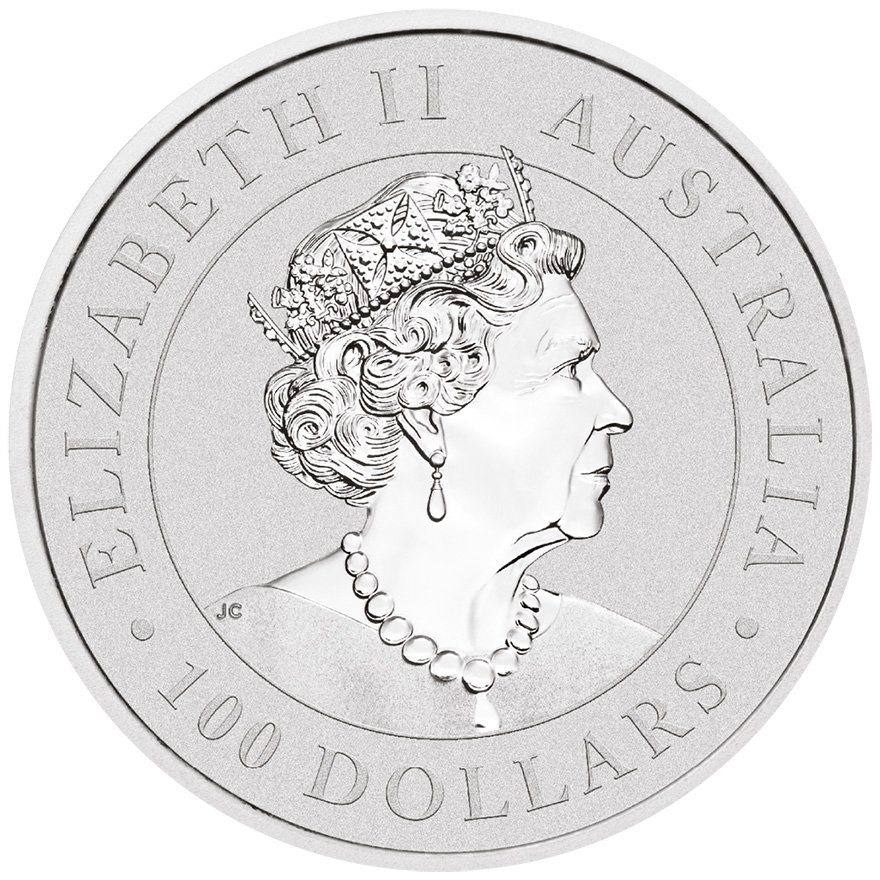 Back of the Platinum Kangaroo 1 oz
