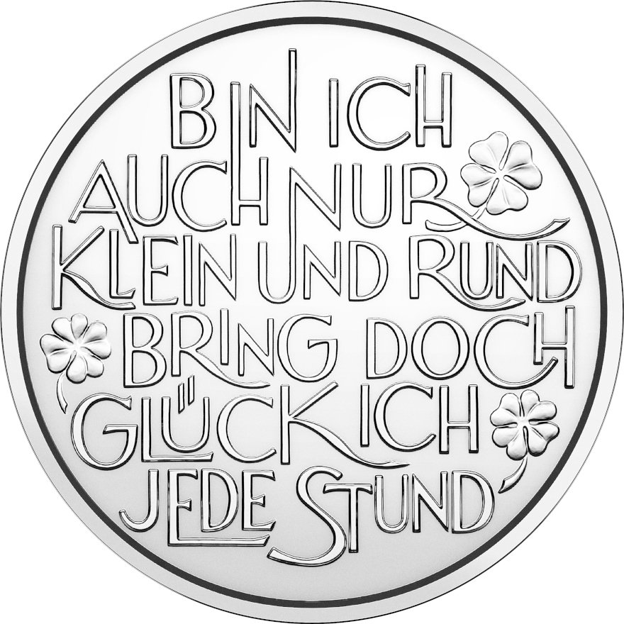 Back of the Silver lucky token “Fish” 2026