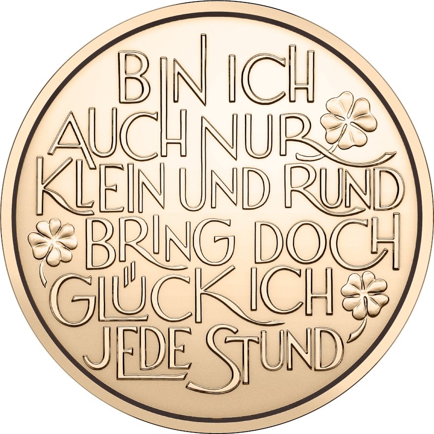 Back of the Bronze lucky chip “Fish” 2026