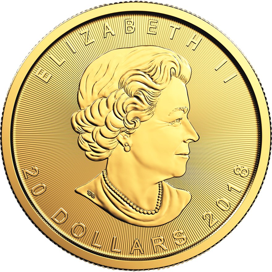 Back of the Gold Maple Leaf 1/2 - 2018