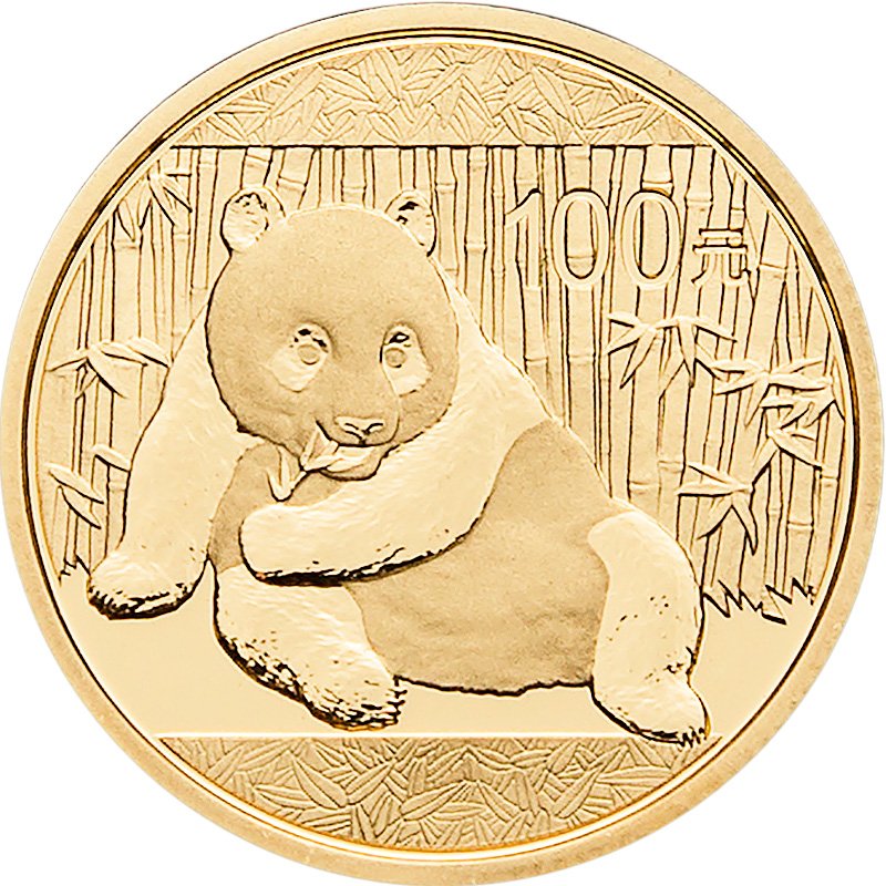 Front of the Gold China Panda 1/4