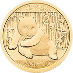Front of the Gold China Panda 1/20