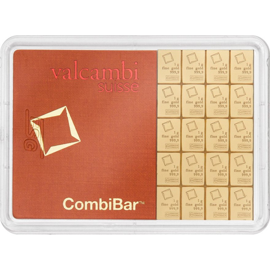 Front of the Gold CombiBar 20g 