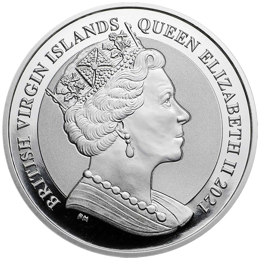 Back of the Silver Pegasus 1 oz - 2021