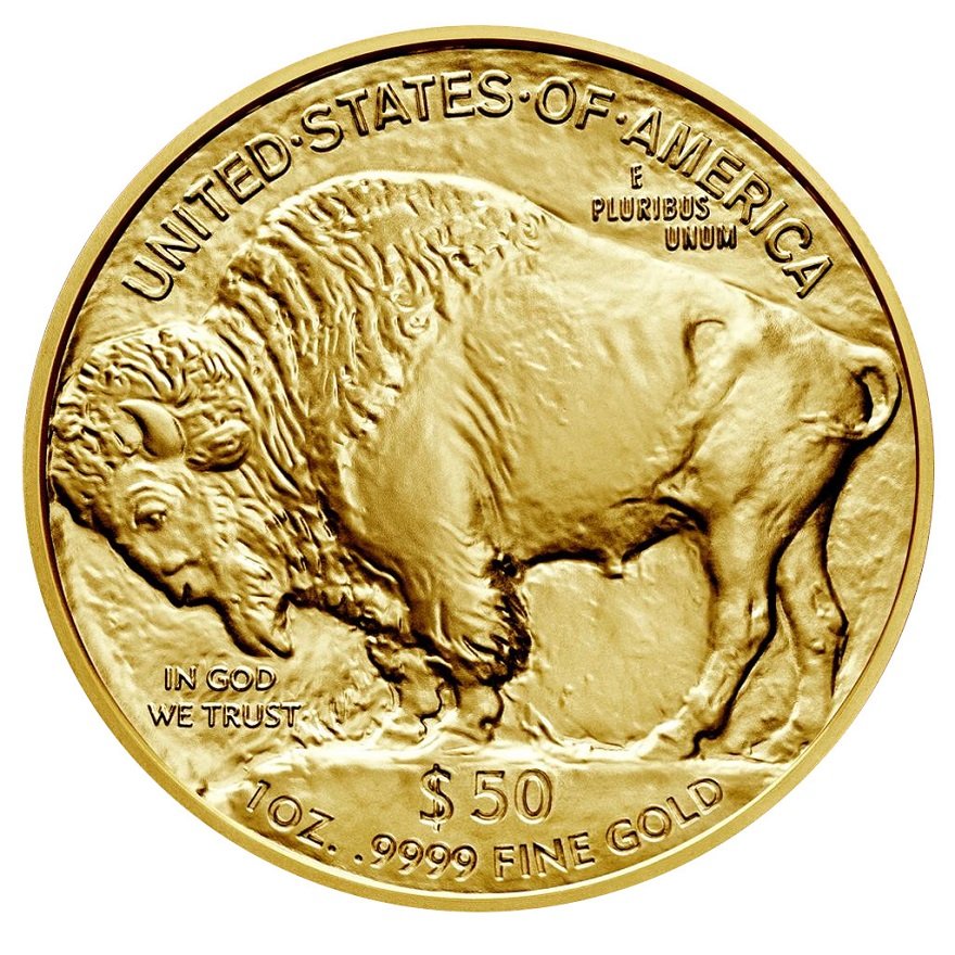 Front of the Gold American Buffalo 1/1 - 2021