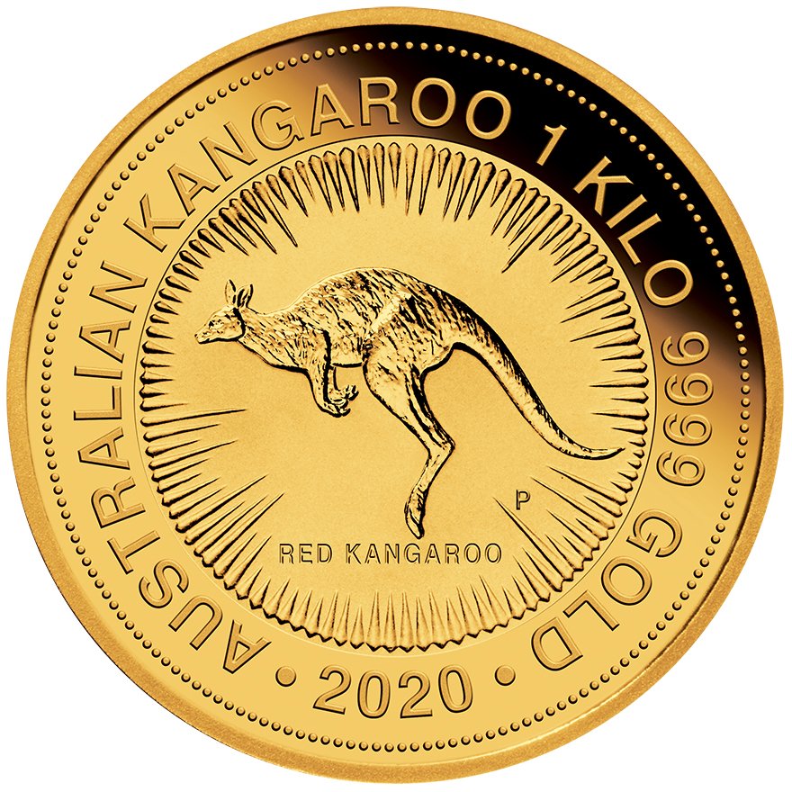 Front of the Gold Kangaroo 1 Kg 2020