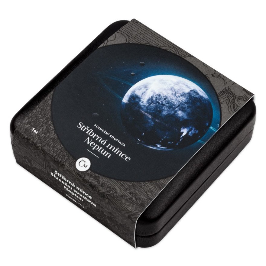 Original coin case of the Silver Solar System 1 oz - Neptune (12th)
