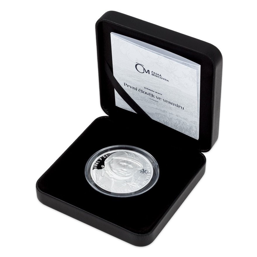 Silver Solar System 1 oz - First Man in Space (10th) in the original coin case