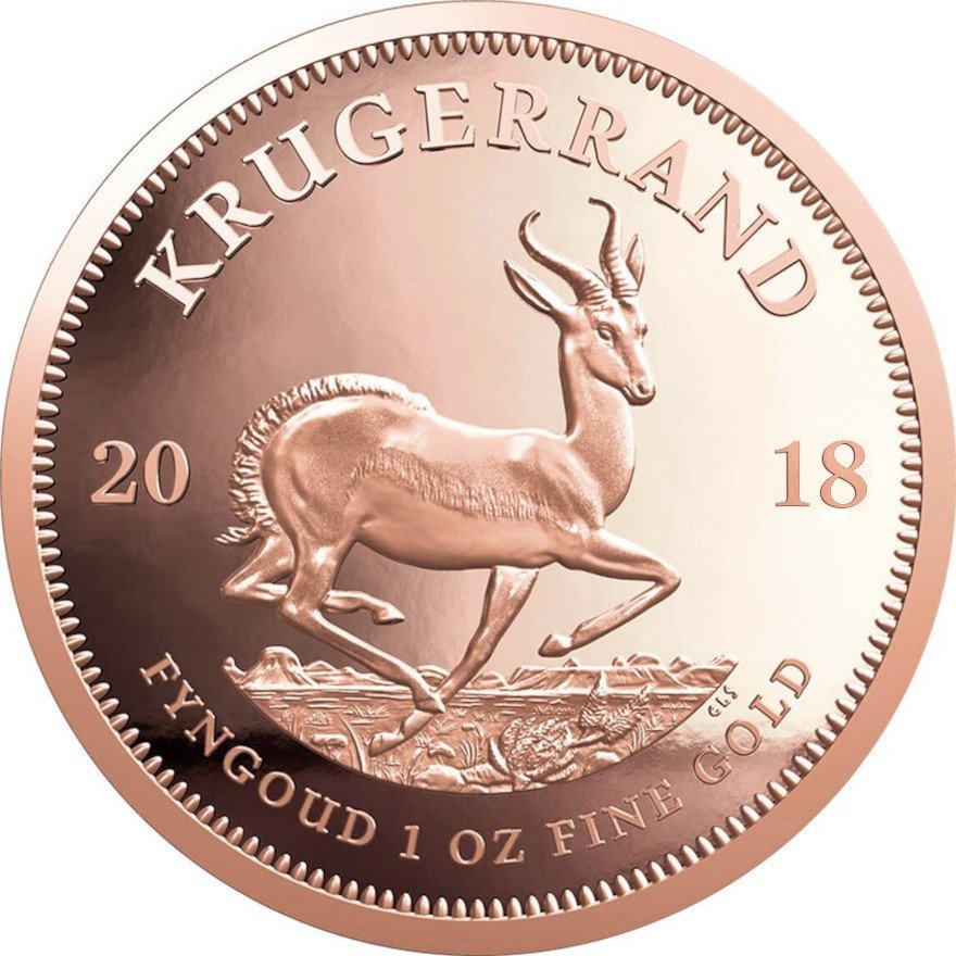 Front of the Gold Krugerrand 1 oz PF - 2018