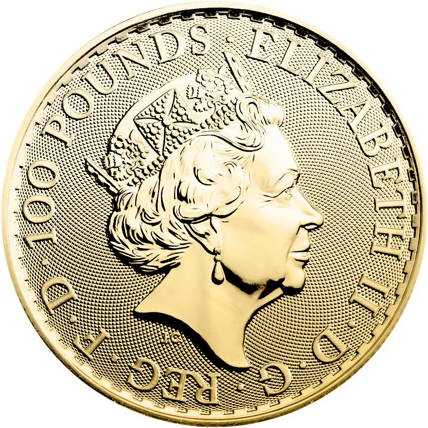 Back of the Gold Britannia 1/1 - 2021