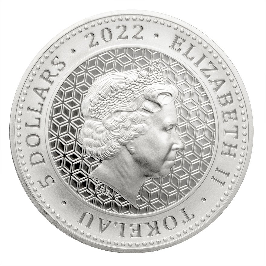 Back of the Silver Bull & Bear 1 oz - 2022