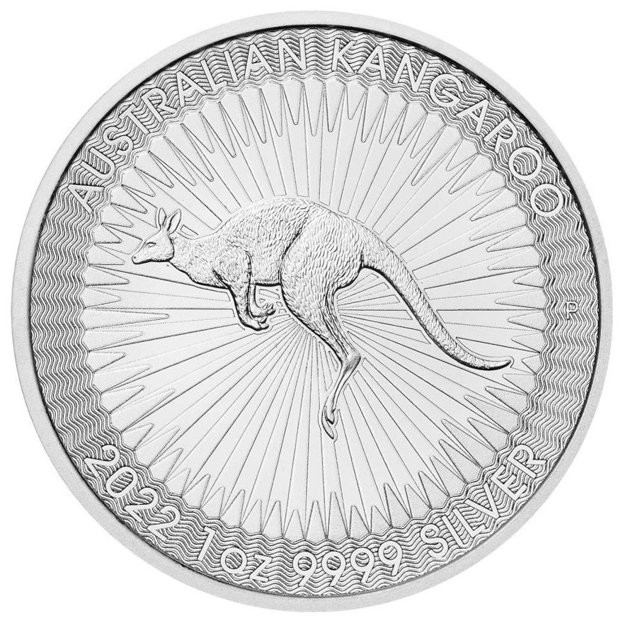 Front of the Silver Kangaroo 1 oz - 2022