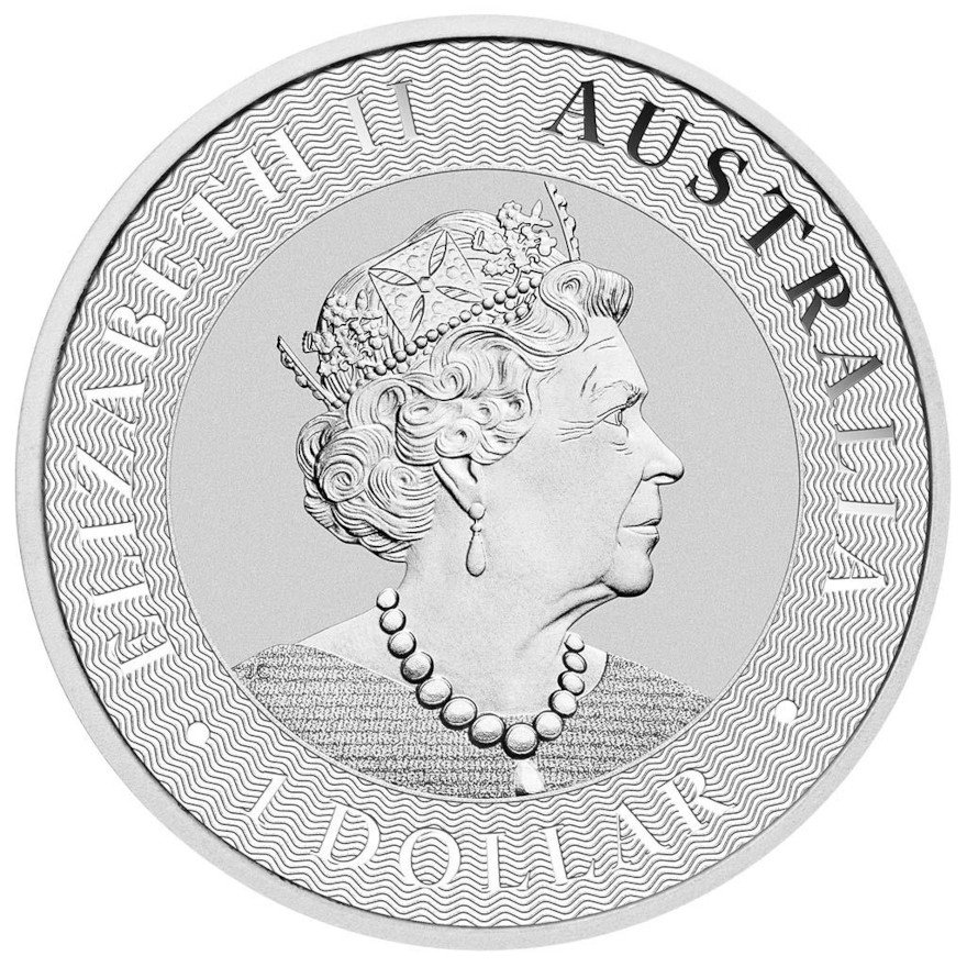 Back of the Silver Kangaroo 1 oz - 2022
