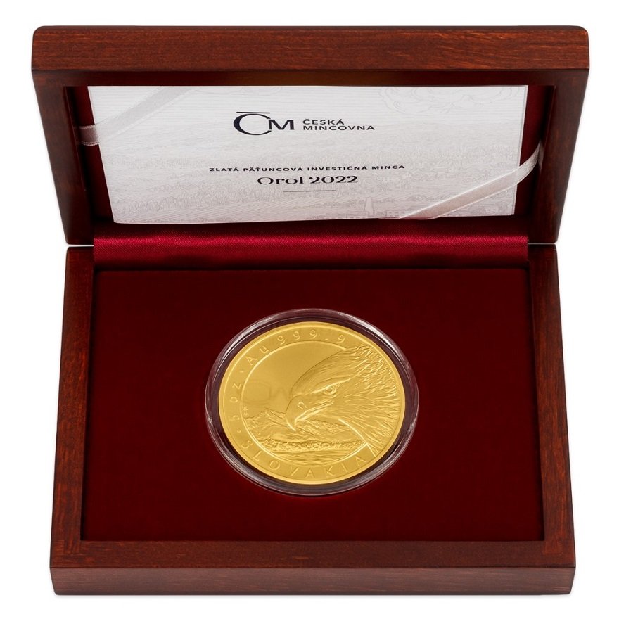 View 3: Gold Eagle 5 oz - Czech Mint 2022