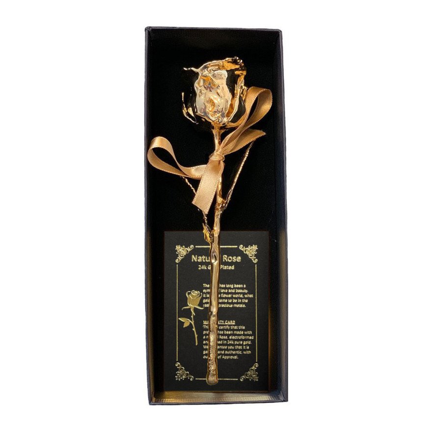 Rose 24 carat gold-plated in the original case