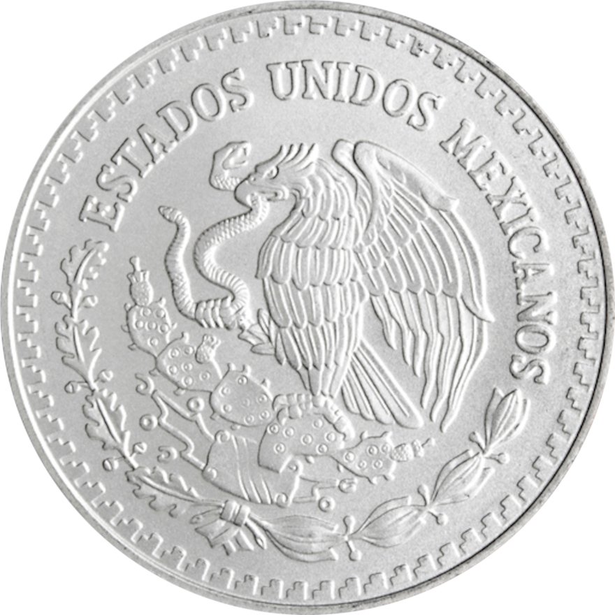 Back of the Silver Mexico Libertad 1/2 oz - 2022