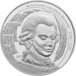 Front of the Silver Mozart Coin 1 Ounce - philoro
