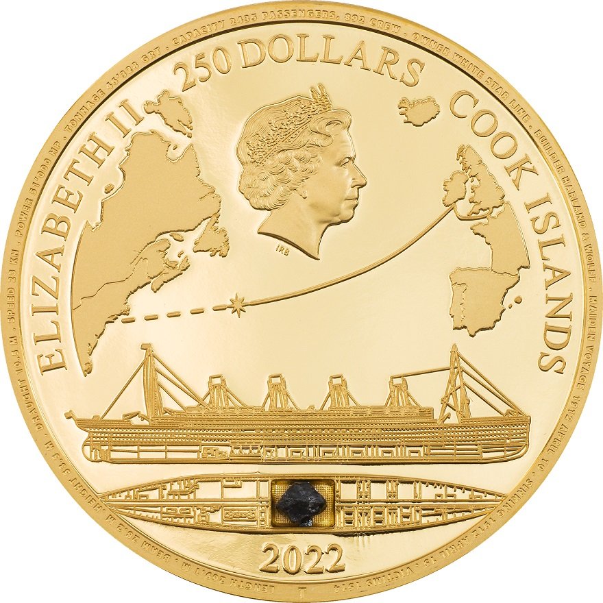 View 2: Gold Titanic 1 oz PP - High Relief inkl. Relikt 2022