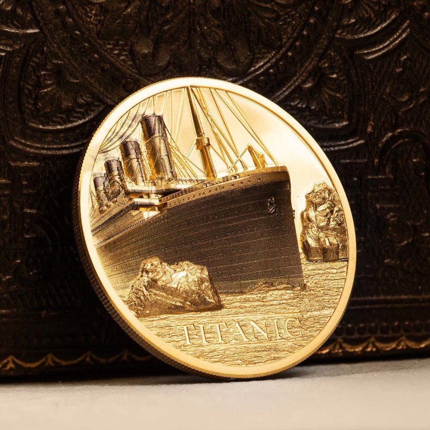 View 4: Gold Titanic 1 oz PP - High Relief inkl. Relikt 2022